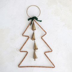 Hanging Beaded Tree with Bells