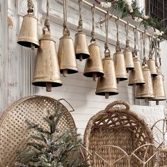 Hanging Brass Bells Wall Decor