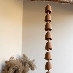 Hanging Tiered Terracotta Bells