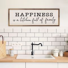 Happiness Is A Kitchen Full Of Family Wall Art