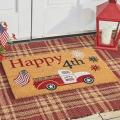 Happy 4th Patriotic Doormat