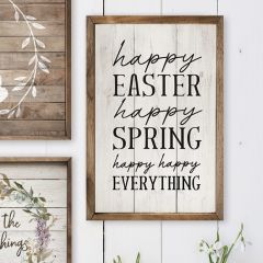 Happy Easter Happy Spring Framed Wall Art