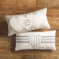 Heart Applique HOME SWEET HOME Pillow