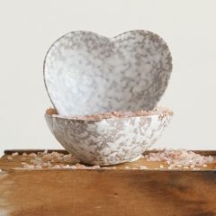 Heart Shaped Stoneware Dish