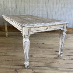 Heavily Distressed Wood Dining Table
