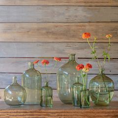 Herbal Green Decorative Glass Bottle