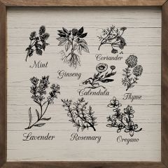 Herbs And Spices White Wall Art