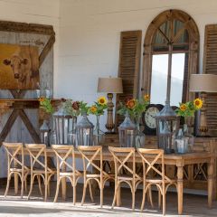 Farmhouse Square Table – Large - Chic & Antique