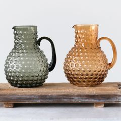 Hobnail Glass Pitcher One of Each