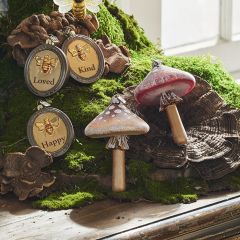Holiday Accents Mushroom Ornament Set of 2