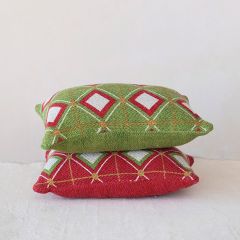 Holiday Argyle Lumbar Pillow Set of 2