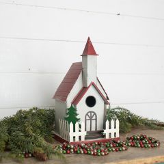 Holiday Church Decorative Birdhouse