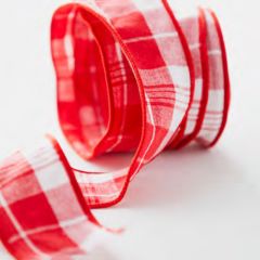 Holiday Plaid Wired Ribbon