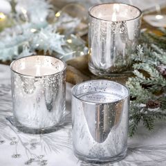 Holiday Scents Mercury Glass Candle
