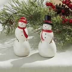 Holiday Snowman Salt and Pepper Shaker Set