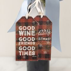 Holiday Wine Bottle Tag