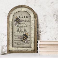 Honey Bee Duo Linen Wall Art