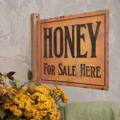 Honey For Sale Two Sided Wooden Sign