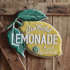 Ice Cold Lemonade Lemon Wall Sign
