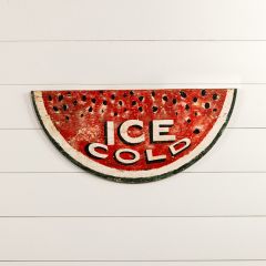 Ice Cold Watermelon Wall Sign