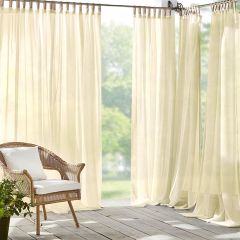 Indoor/Outdoor Sheer Curtain Panel Natural