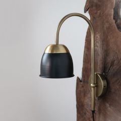 Industrial Chic Dome Shade Wall Sconce Lamp