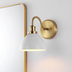 Industrial Chic Gold Wall Sconce