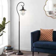 Industrial Farmhouse Floor Lantern Lamp