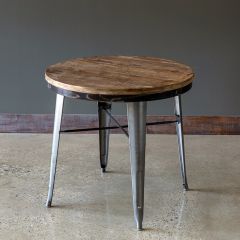 Industrial Flair Wood and Metal Table