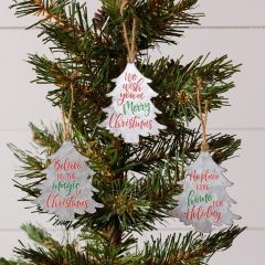 Inspirational Christmas Tree Ornaments Set of 3