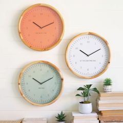 Inspirational Message Round Wall Clock Collection