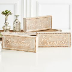 Inspirational Word Signs Set of 3