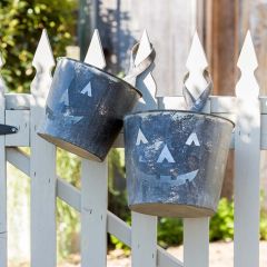 Jack O Lantern Bucket Lantern Set of 2