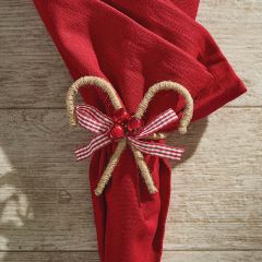 Jingle Bell Candy Cane Napkin Ring