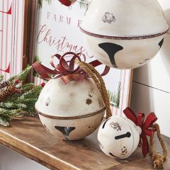 Jingle Bell With Bow Ornament Set of 3