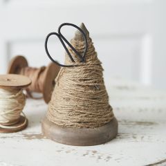 Jute Twine Spindle Holder With Scissors