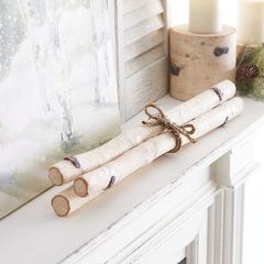 Jute Wrapped Birch Stick Bundle