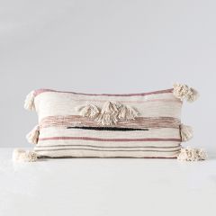 Kilim Lumbar Pillow with Tassels