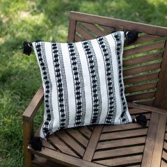 Knots and Tassels Boho Accent Pillow