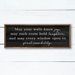 Know Joy Framed Inspirational Wall Sign