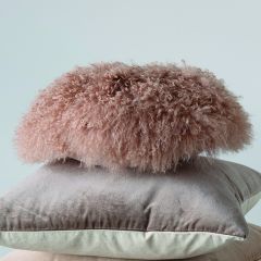 Lamb Fur Accent Pillow