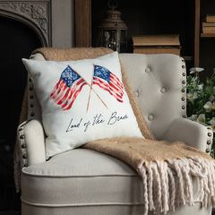 Land of The Brave Accent Pillow