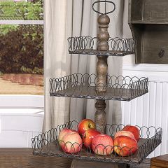 Large Distressed Three Tier Stand
