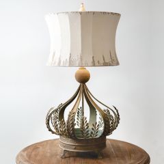 Large Metal Filigree Table Lamp