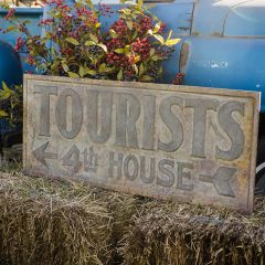 Large Metal Tourist Sign