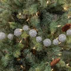 Large Shimmery Snowball Garland