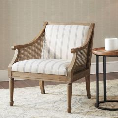 Lattice Side Upholstered Armchair