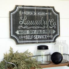 Laundry Co Wall Plaque Sign
