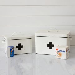 Lidded First Aid Nesting Tins Set of 2