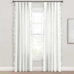 Light and Airy Scallop Edge Window Panel Set of 2